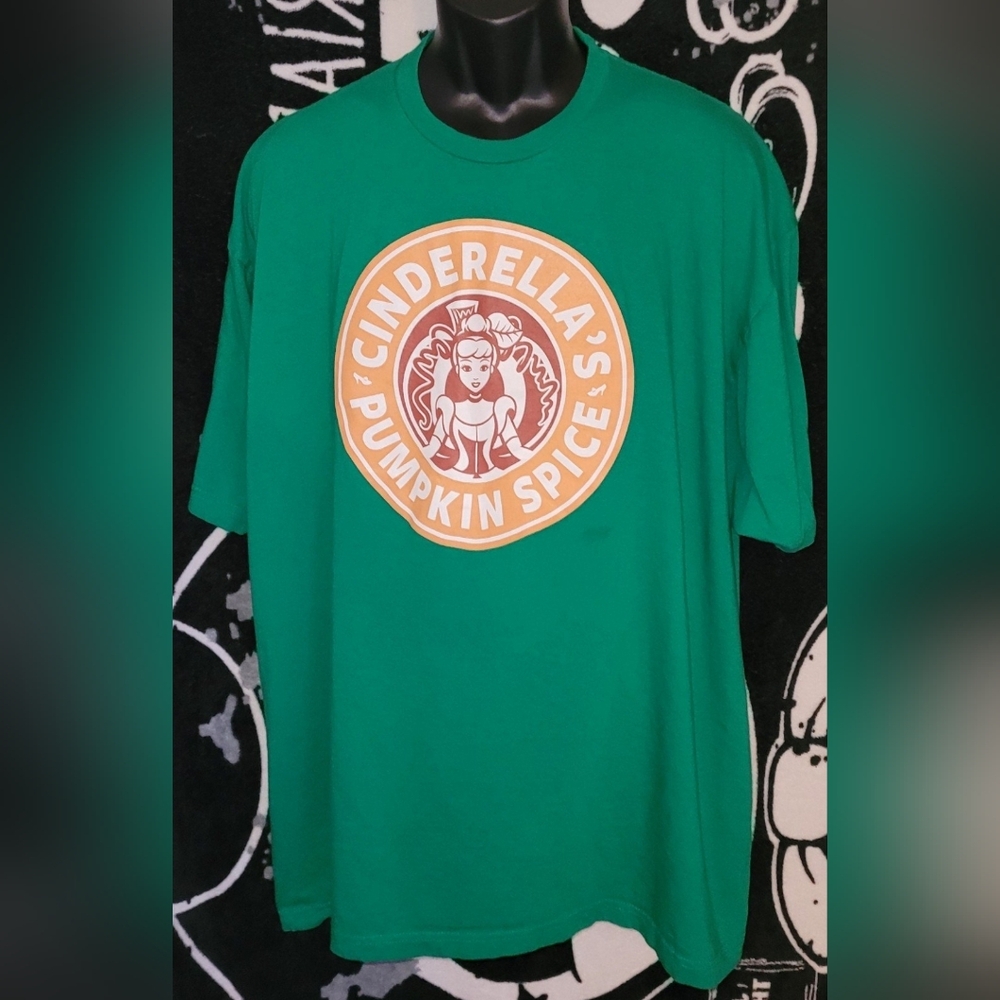 Teevillain-Cinderella's Pumpkin Spice (Starbucks)-Size 3XL